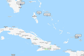 5-day Carnival cruise from Port Everglades to Grand Turk, Princess Cays & Nassau route