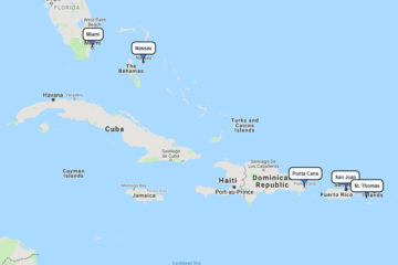 Celebrity 7-day cruise to San Juan, St. Thomas, Punta Cana & Nassau route