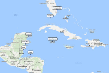 Costa Cruises, Western Caribbean Cruise from Fort Lauderdale 10d route