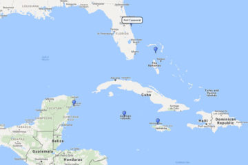 7-day Western Caribbean cruise on board Norwegian route