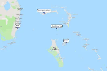 NCL 4-day Bahamas mini cruise from Miami to Grand Bahama Island, Nassau & Great Stirrup Cay route