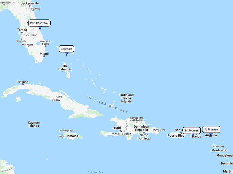 Royal Caribbean, Eastern Caribbean from Port Canaveral, Jan 21, 2024