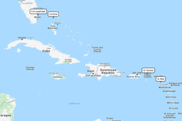 Royal Caribbean 7-day Eastern Caribbean cruise from Fort Lauderdale to St. Kitts, St. Thomas & CocoCay route